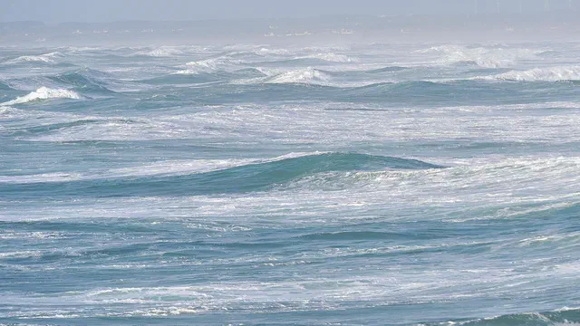 Imagen de archivo: Mar agitado con fuerte oleaje.