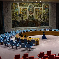 Sala del Consejo de Seguridad en la sede de las Naciones Unidas, en Nueva York.