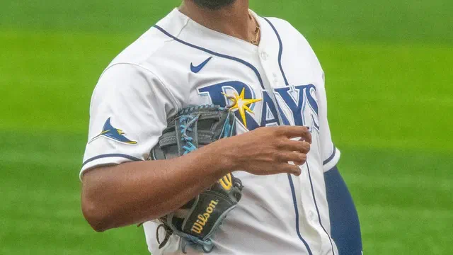 Junior Caminero, antesalista de los Rays de Tampa Bay, durante un partido en junio de 2026.