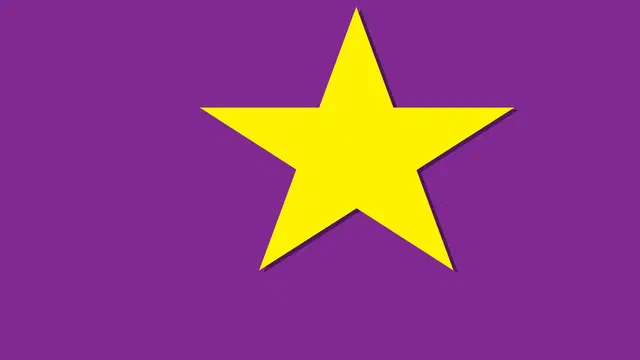 Bandera del Partido de la Liberación Dominicana (PLD).