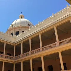 Patio interior del Palacio Nacional, sede de la Presidencia de la República, en Santo Domingo.
